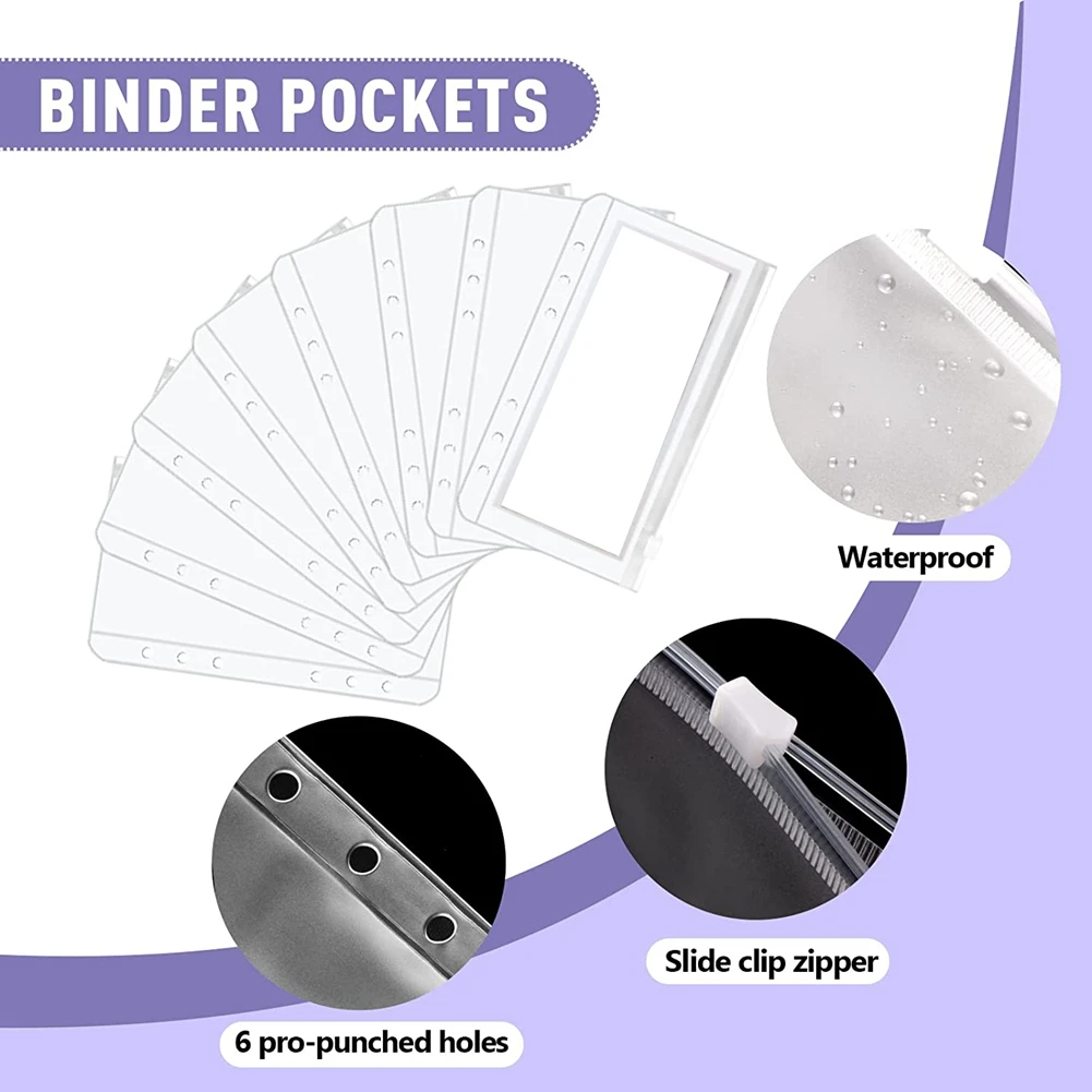 เครื่องผูกงบประมาณ, ซองจดหมายเงินสดสำหรับการจัดทำงบประมาณ, แฟ้มงบประมาณพร้อมซองซิป, สำหรับวางแผนประหยัดเงิน