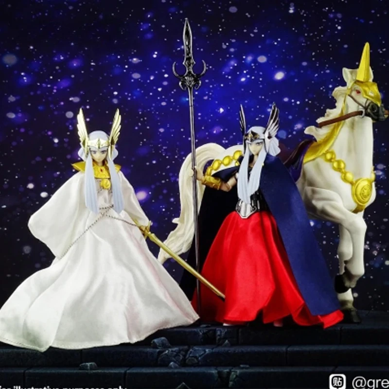 

Jmodel Saint Seiya Myth Cloth EX Polaris Hilda Hiruda 2 Body/Dress/Armor White Horse Asgard Knights of the Zodiac Action Figure