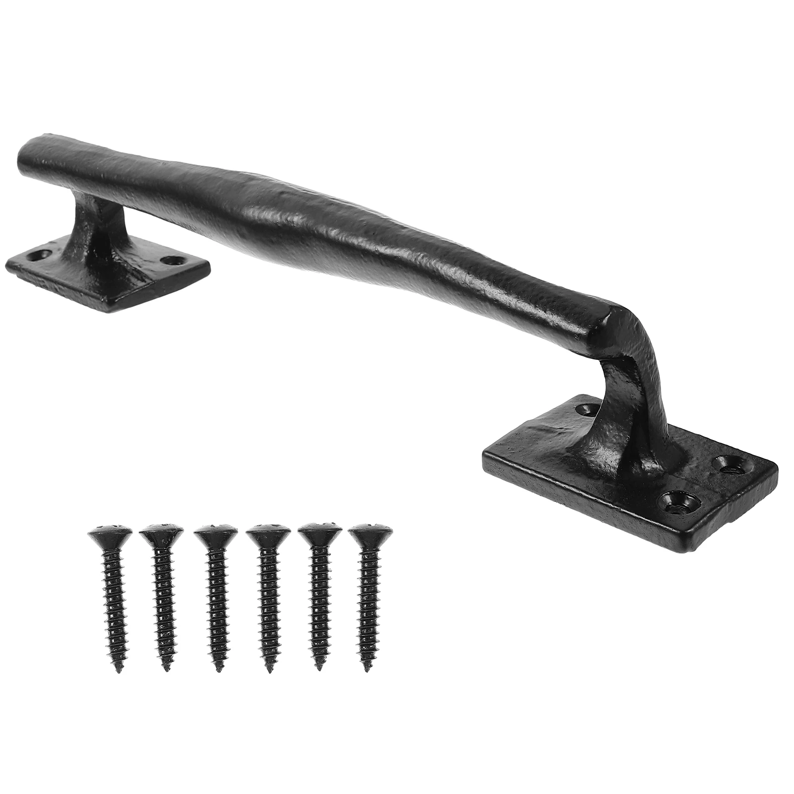 

Cast Iron Door H for Barn Garage Wooden Doors Square Bottom Metal Black H les Vintage Metal Gate Pull Sliding Closet Hardware