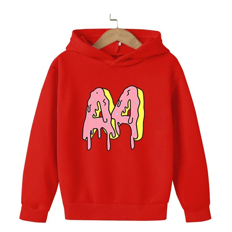 2022Summer A4 Merch Child Hoodie Pants Suit Boy Girl Sweatshirt Tops Quality Kids Baby Clothing Print A4 Donuts Sleeve Length