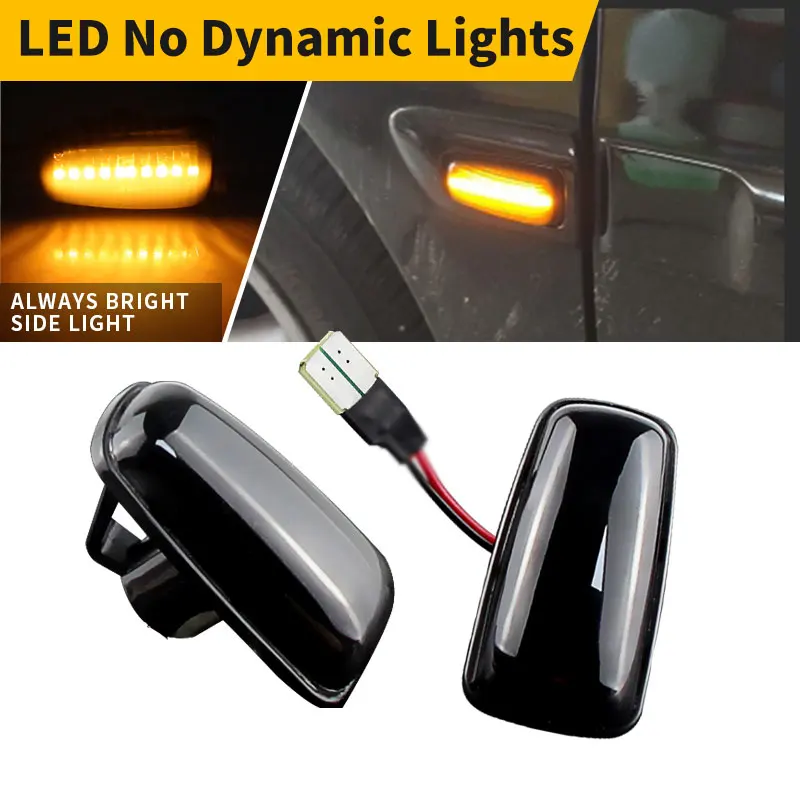 

2PCS For Peugeot 106 II 306 406 806 Expert Partner Dynamic LED Fender Side Marker Light Turn Signal Indicator Car Accessories