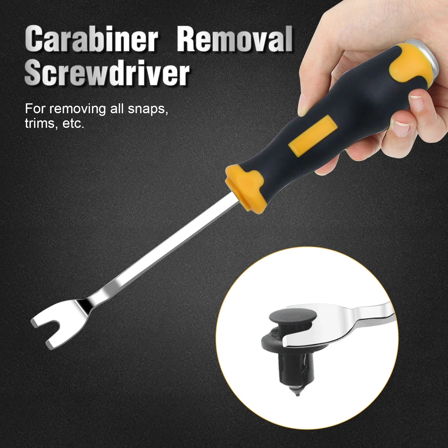 

1 шт. Отвертка-гвоздодёр, инструмент для снятия креплений обивки панелей, ручной инструмент для ремонта дома и мастерской