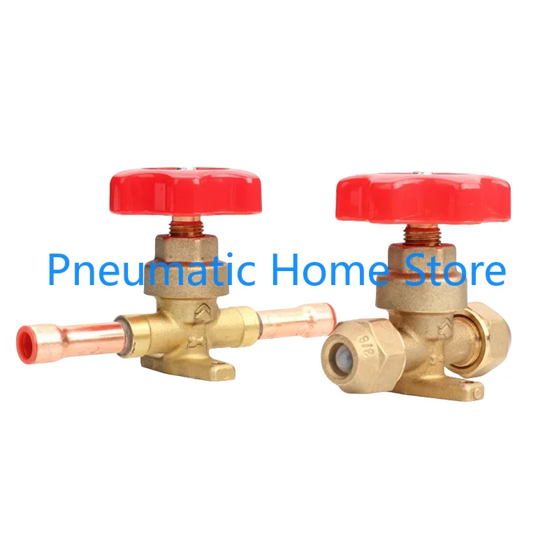 Diaphragm Split Valve Air Conditioning Cold Storage Refrigerationing Manual Valve Ccrew Solder Copper Pipe Straight Fittings