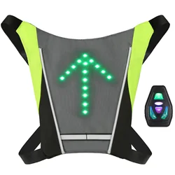 Turn Signal Wireless Remote Control for Reflective Vest Backpack for Cycle Running Walking Jogging