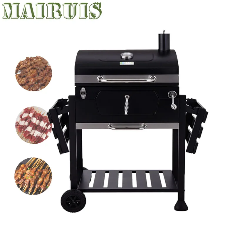 Outdoor Domestic Barbecue Stove Carbon Oven Useful Commercial Home Charcoal Large Barbecue Grill Bbq For Home&Garden