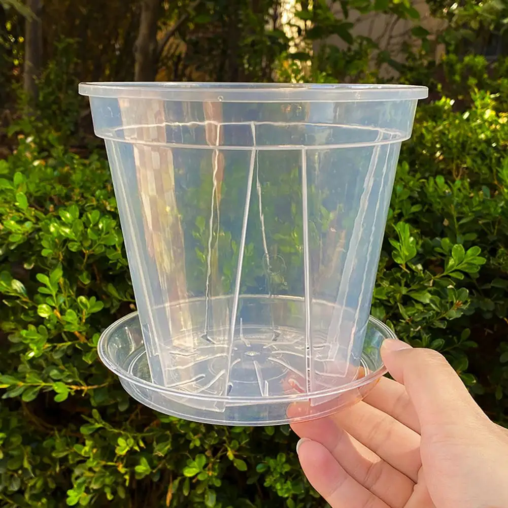

Orchid Planter Pot Flowerpot with Side Ventilation Slots Plant Pot with Drainage Holes for Phalaenopsis Succulents Roses Hydrang
