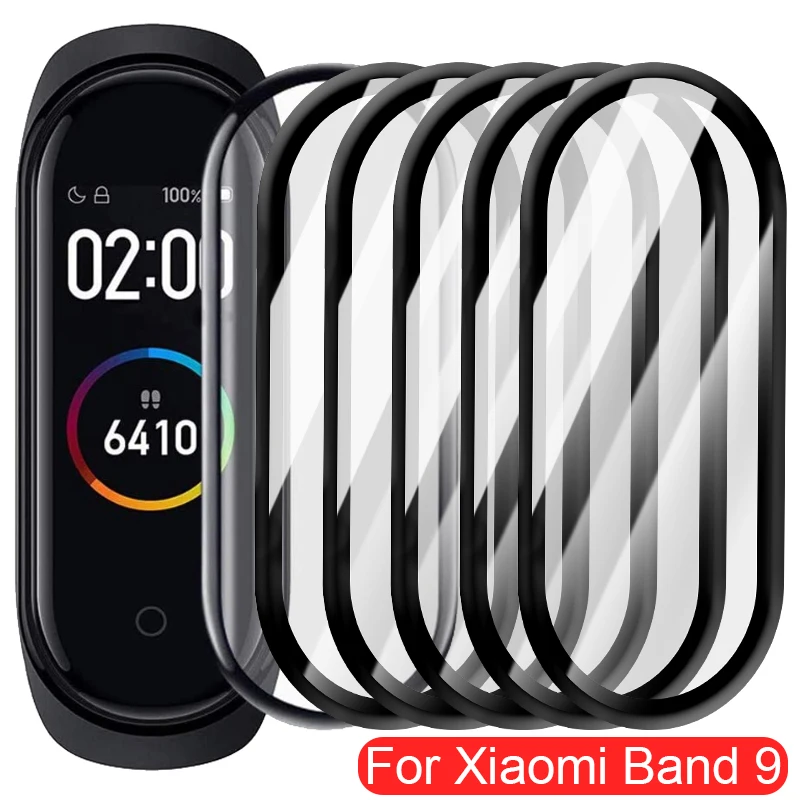 For Xiaomi Mi Band 9 Screen Protector Anti-scratch Film For Xiaomi Band9 All Around Coverage Protective Soft Films Accessories