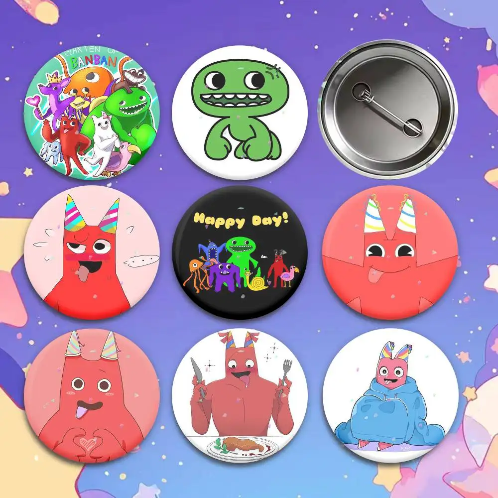 Game G-Garten of B-Banban Brooches Cartoon Badge Pins Backpack Hat Accessories Friend Gift