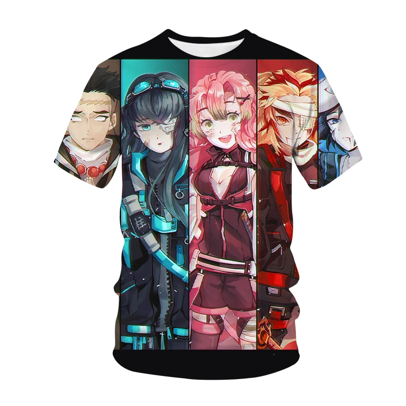 

2024 3D Printed T-shirt Anime Demon Killer Children's Clothing Short Sleeve T-shirt Sweatshirt Cartoon Adult T-shirt 100-6XL