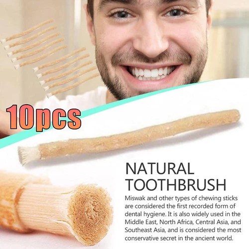 Imagen 1 del producto Miswak Siwak-cepillo de dientes Natural, blanqueador de dientes Manual, viaje suave, Misvak tradicional Arak Miswaak para dientes de encías saludables