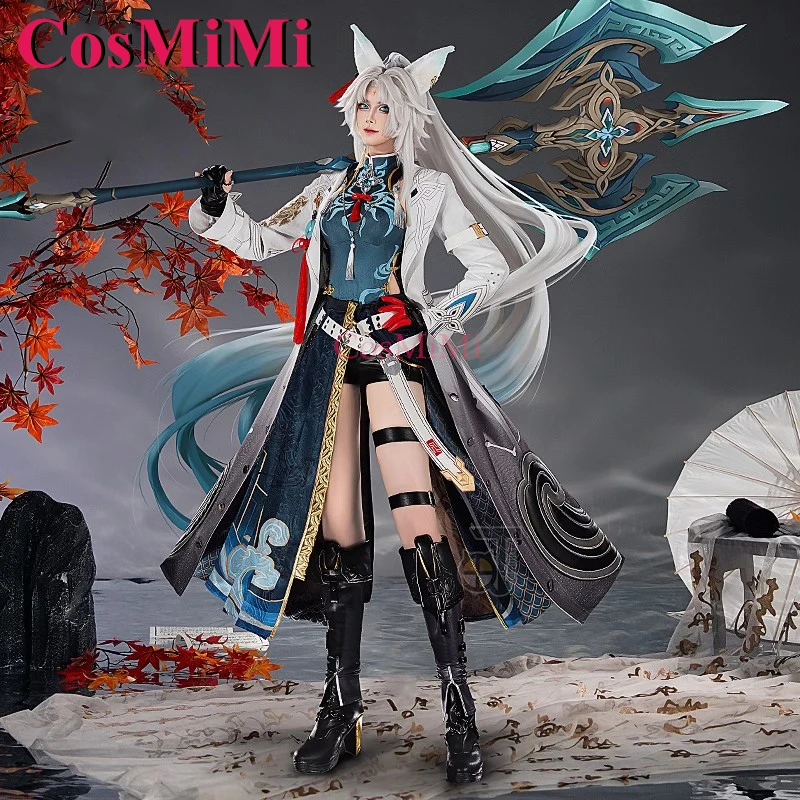 CosMiMi kostum Cosplay Game Honkai: Star Rail Feixiao seragam wanita elegan manis modis pakaian permainan peran Karnaval Wanita