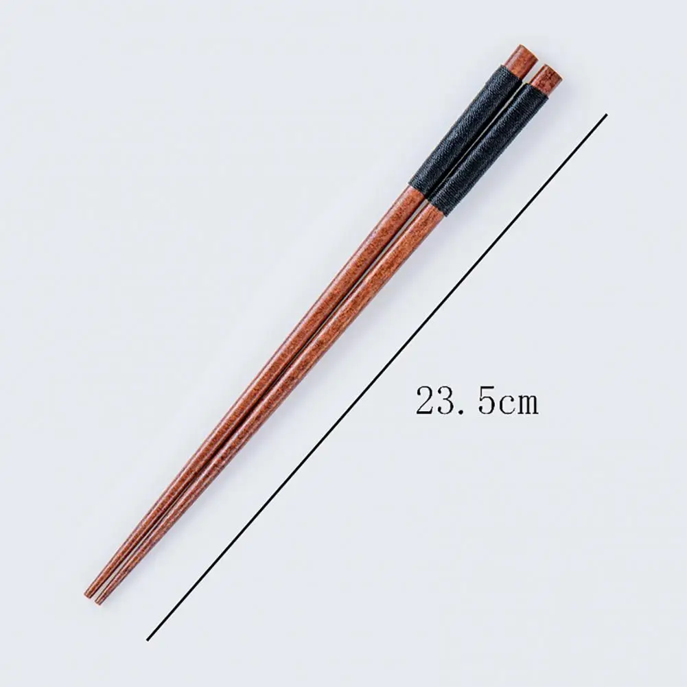 1 Pair Useful Handmade Wooden Chopsticks 3 Colors Tableware Chop Sticks Classic Japanese Natural Wood Chestnut for Home