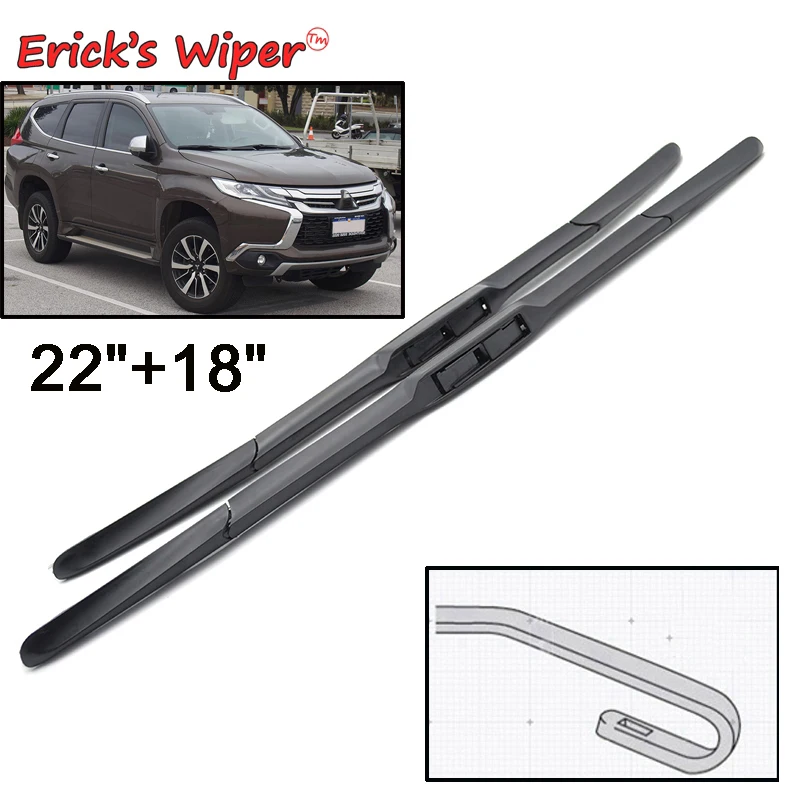 Erick\'s Wiper Front Wiper Blades For Mitsubishi Pajero Montero Shogun Sport 2015 - 2023 Windshield Windscreen Window 22\