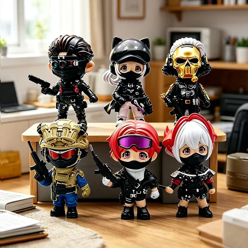 

Hot Desktop Ornament Action Figures Set -PVC Character Statues (Wei Long, Hong Lang, Luna, Mai Xiaowen) Collectible Toys