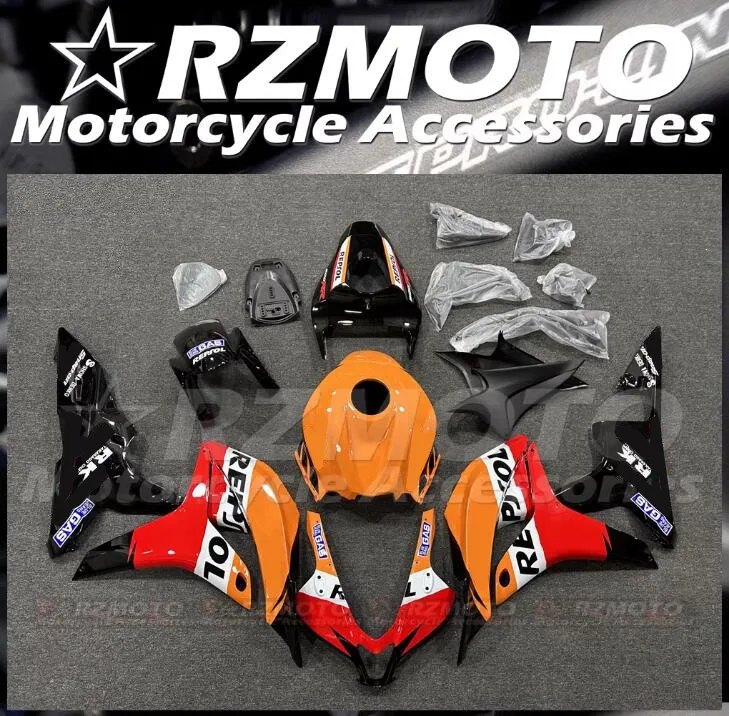 4Gifts New ABS Motorcycle Fairings Kit Fit For HONDA CBR600RR F5 2007 2008 07 08 Bodywork Set Custom Red Orange