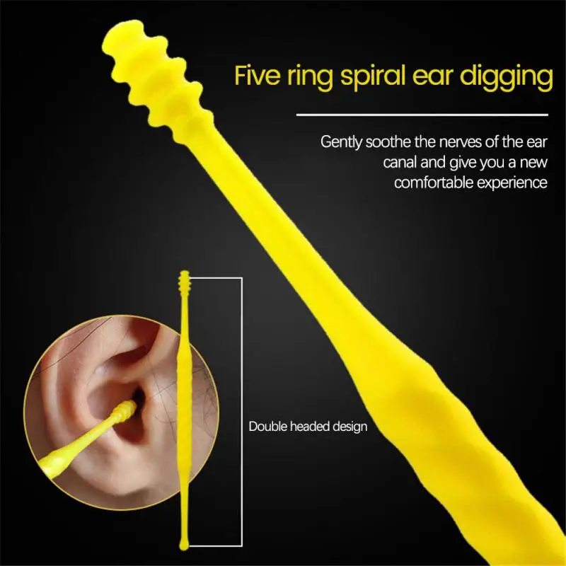 set Stainless Steel Ear Picking Tools Ear Wax Remover Cleaner Ear Cleaning Spoon Ear Protector Ear Picker Earpick Sticks