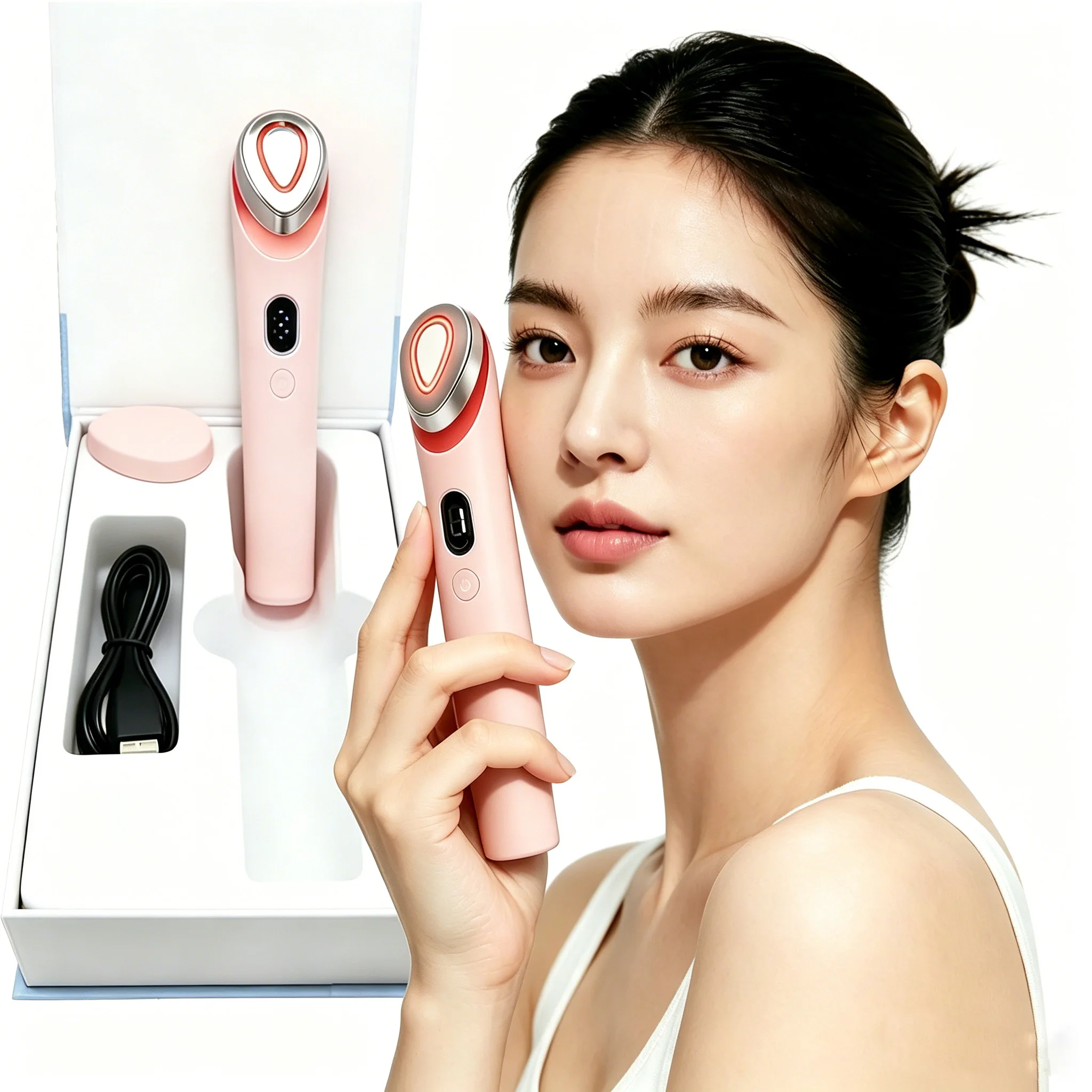 

7 Colors Age-R Booster Pro Facial Skin Care Beauty Device EMS Microcurrent Lift Massager Home Use-Valentine's Day gift 9 sold