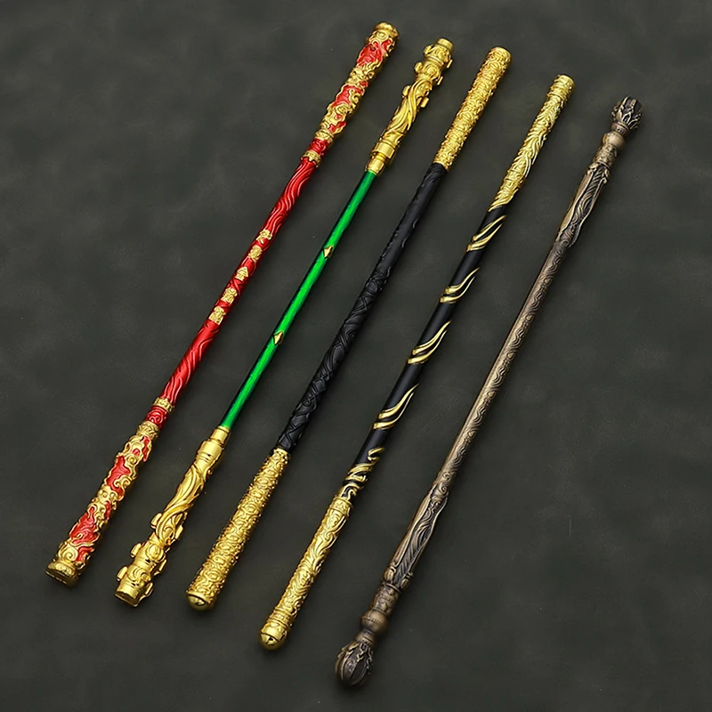 22cm Black WuKong Sun Wukong Magic Golden Cudgel Game Anime New Style Metal Ancient Style Swords Birthday Gifts Toys Kids