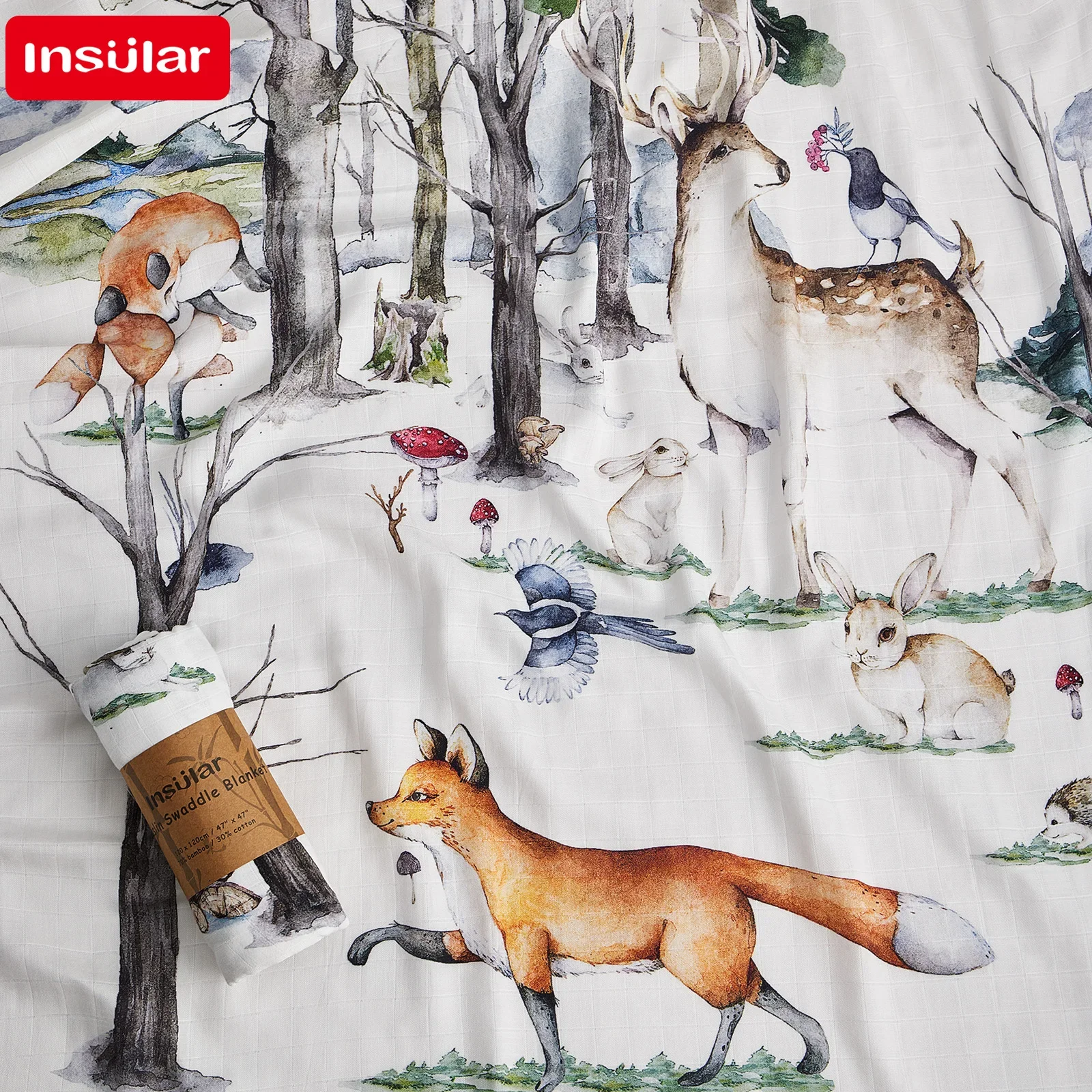 بطانية من الموسلين القطن الطفل التقميط 120*120 سنتيمتر لينة الوليد البطانيات حمام الشاش الرضع الاطفال التفاف كيس النوم غطاء عربة الأطفال #4