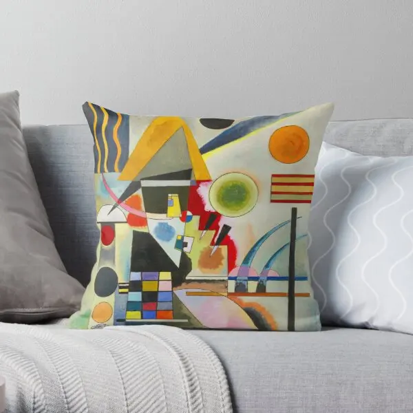 Kandinsky Swinging  Printing Throw Pillow Cover Waist Office Square Anime Throw Case Home Decor Pillows not include One Side