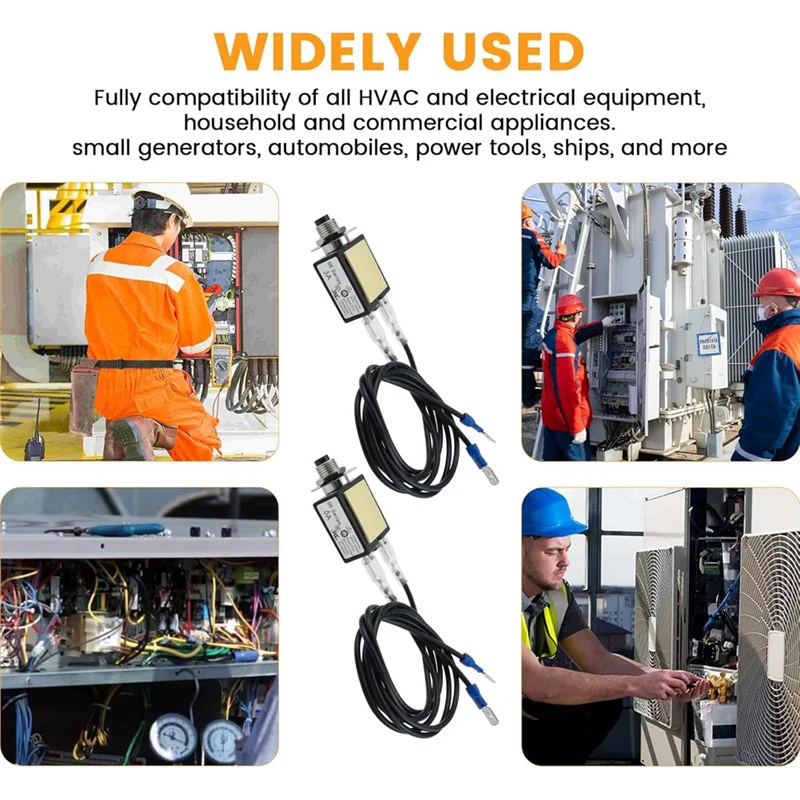 3 أمبير و 5 أمبير زر الضغط دليل إعادة تعيين قطاع دارة رحلة السيارات قطاع دارة الحرارية 18AWG الأسلاك وغطاء مقاوم للماء-AS97