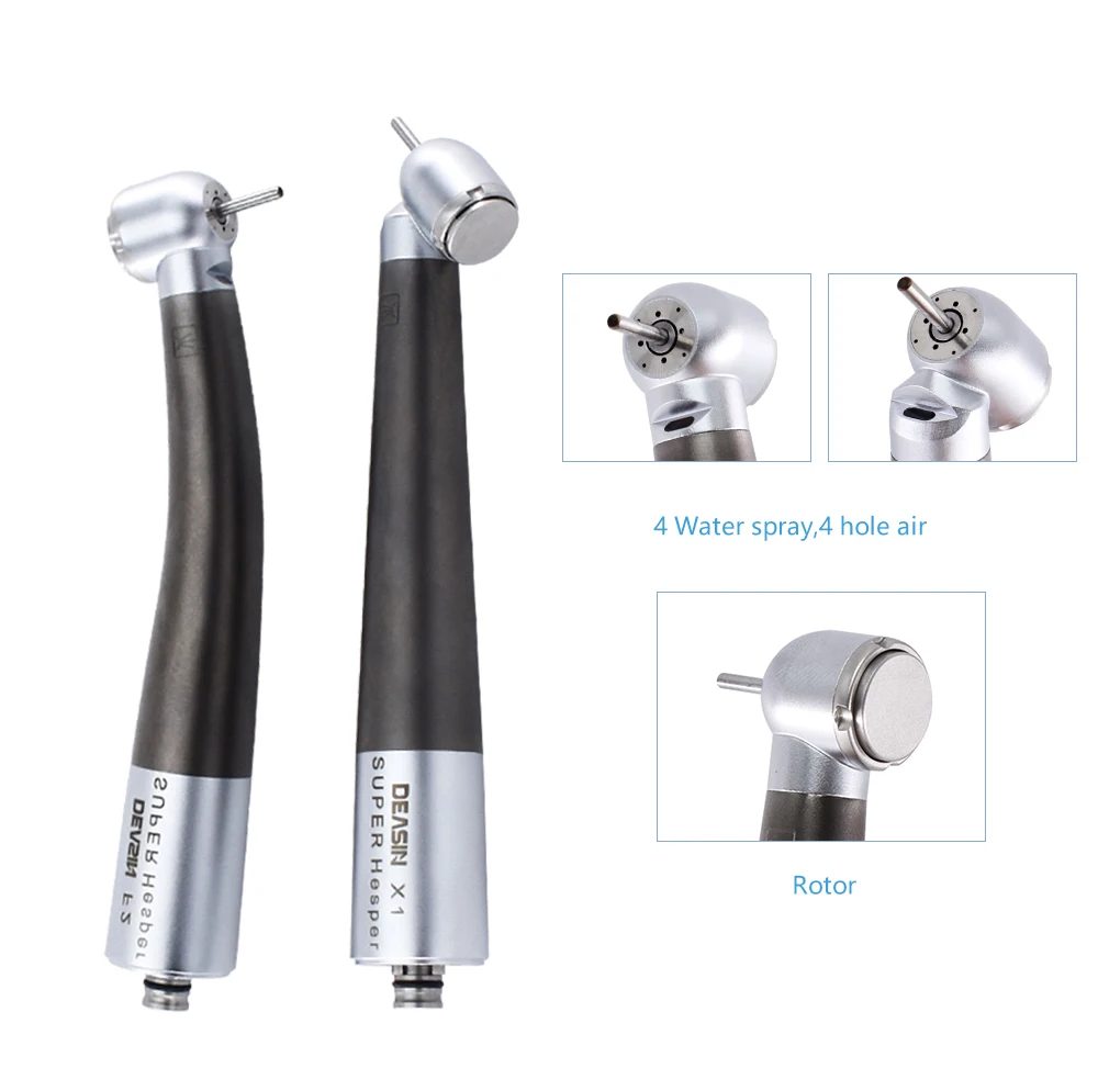 DEASIN Dental-Hochgeschwindigkeitshandstück aus Titanlegierung, Glasfaser, Drehmomentkopf, Luftturbine, Keramiklager für NSK 6-Loch-Kupplung – Detail 4