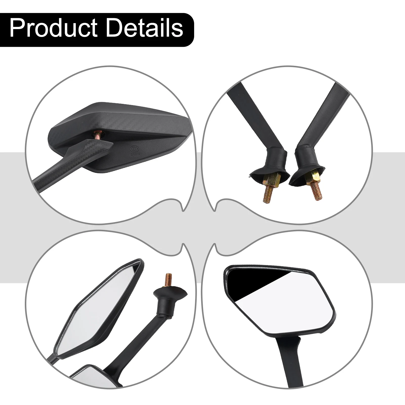 

Установка электрических велосипедов Электромобиль Электромобиль Вместимость упаковки Утолщенный зеркальный столб Угол ABS