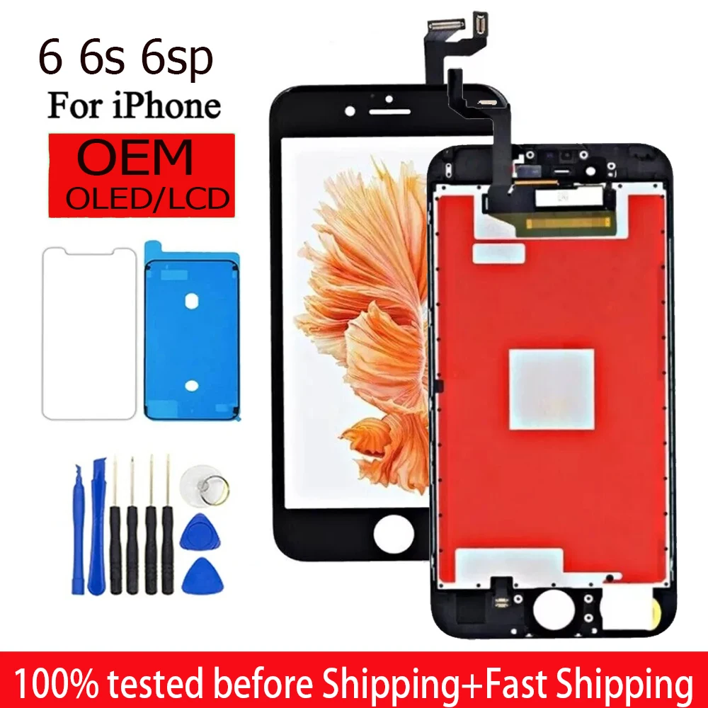 100% Test For iPhone 6 6S 6S Plus LCD Display With 3D Touch Screen Digitizer Assembly For iPhone 6 6sPlus Display Replacement