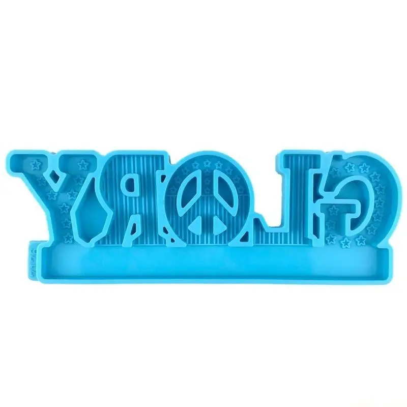 

31BF Independence Day American Flag Silicone Ornament Mold Epoxy Resin Casting Tool