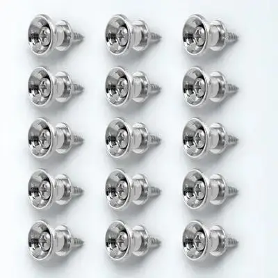 

15pcs Metal Guitar Strap Buttons Anti-Slip Replacement Pegs For Acoustic Electric Guitar Bass Non-Skid Strap Locks Instrument