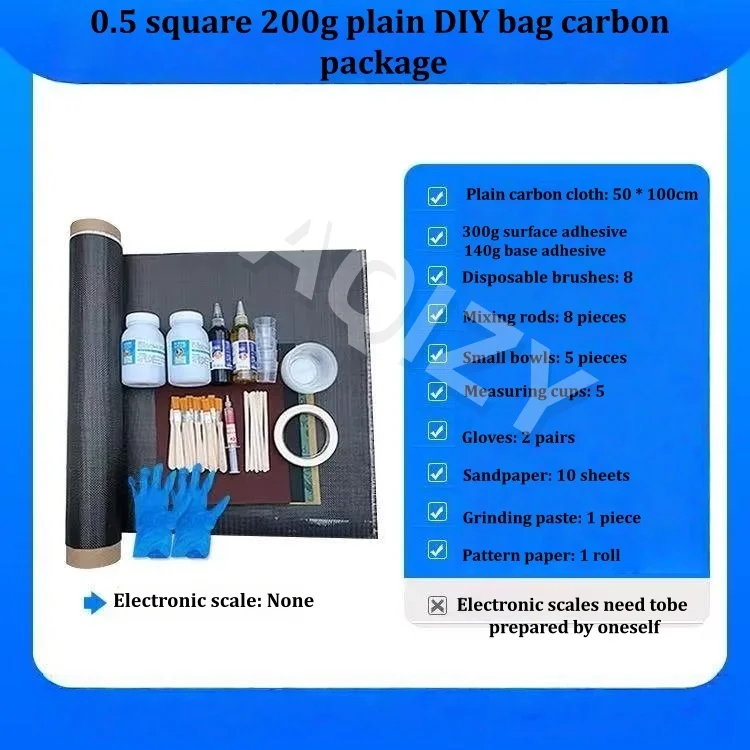 Real carbon fiber motorcycle car kit DIY handmade wrapping carbon cloth hand paste modification epoxy resin roof sports image 3