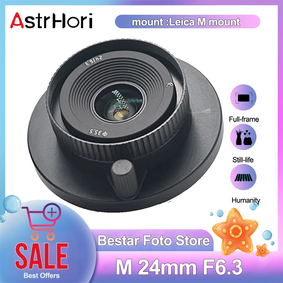 

AstrHori M 24mm F6.3 Full Frame Landscape Architecture Lens Large Aperture for Leica M5 M4