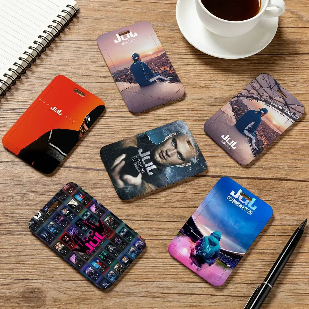 Singer J-JuL Card Holder Employee Card Cover Lanyard Work Business ID Badge Holder Name Tag Cards Case