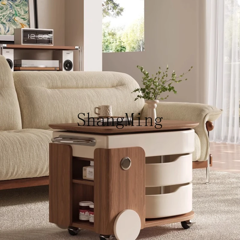 

ZYY lifting storage side few small apartment household living room movable cart coffee table