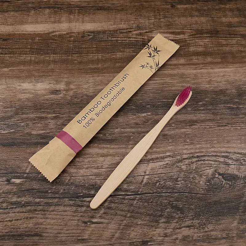 Bamboo Toothbrushes Eco Friendly Resuable Toothbrush Adult Wooden Soft Tooth Brush Cconvenient
