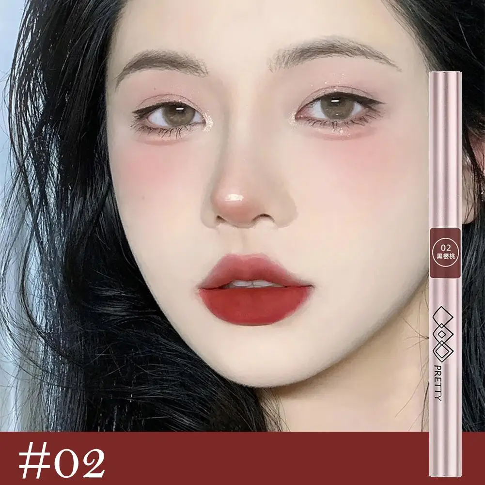 Matowa pomadka w odcieniu nude, długotrwała, wodoodporna, zapewniająca intensywną kolorystykę, nie pozostawiająca śladów na kubku, błyszczyk do ust, kredka do ust, kosmetyki do makijażu ust.