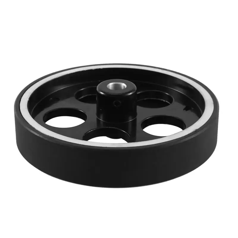 A01F-2Pcs 300Mmx8mmx18mm Industrial Aluminum Rubber Measuring Encoder Meter Wheel For Industrial Encoder Encoder