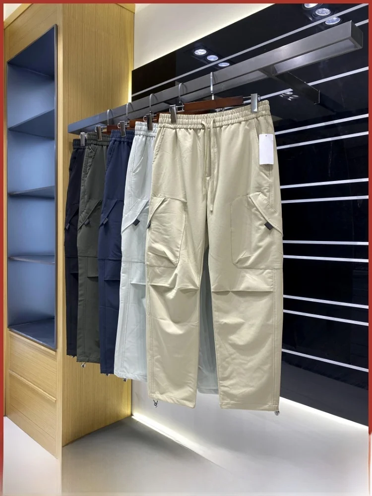 

Мужская повседневная рабочая одежда American Sle, прямые брюки Spor ket, большие модные осенние сезонные брюки из полиэстера и спандекса