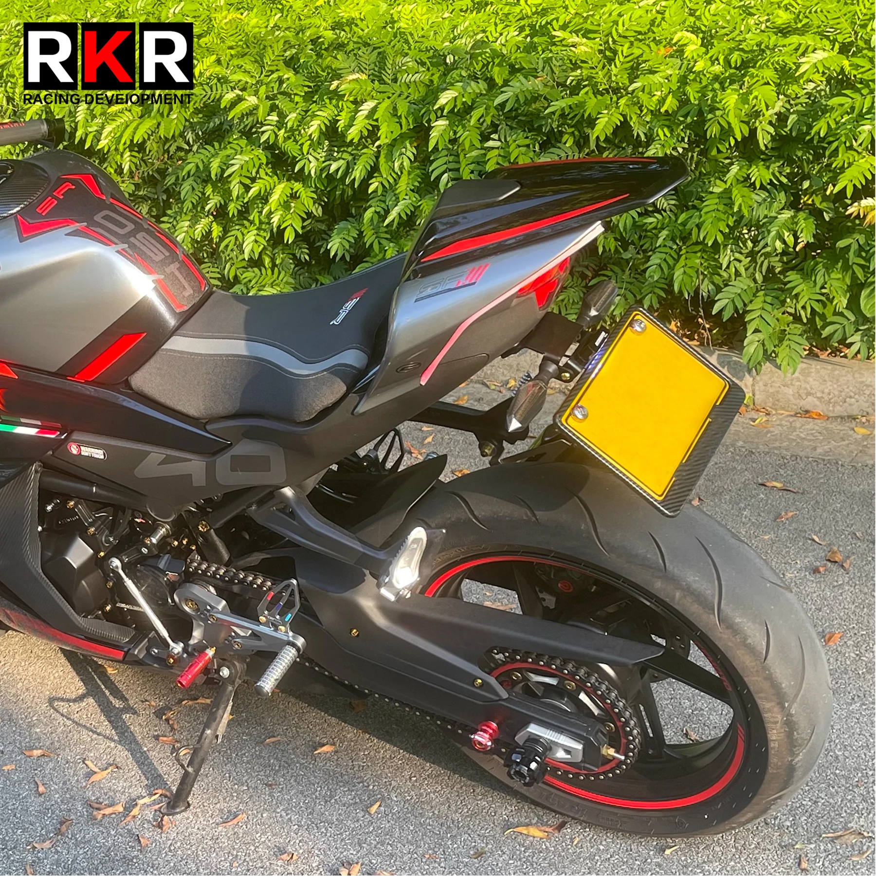 Para cfmoto 450sr 450rs 450ss 450nk cf moto 450 sr ss acessórios da motocicleta titular da placa de licença cauda arrumado fender eliminador