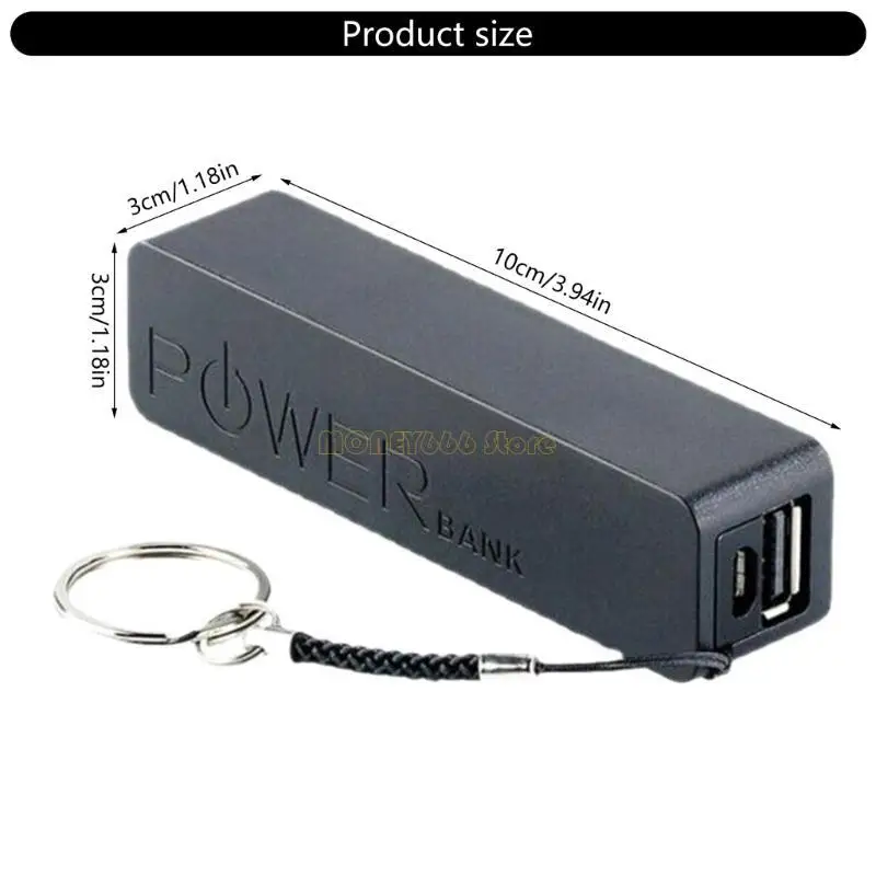 F62C 미니 전원 배터리 케이스 케이스 18650 배터리 용이한 설치 편리