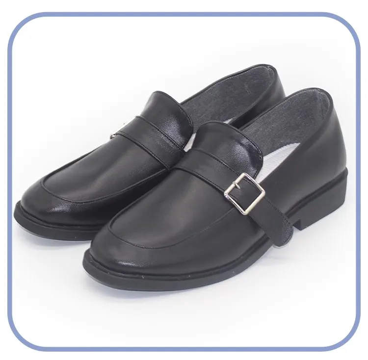 Nikaidou Hiro 코스프레 신발 애니메이션 마법 소녀 마녀 재판 액세서리 코스프레 소품 할로윈 부츠 PU 신발 맞춤 제작