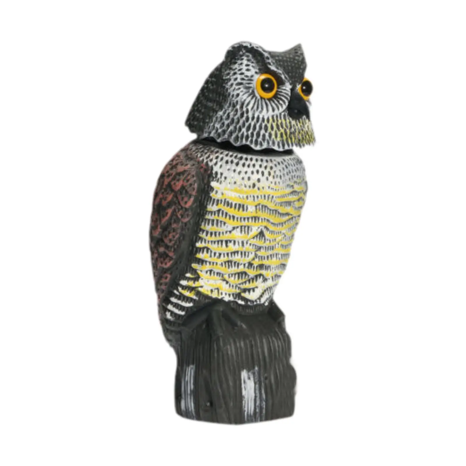 

Owl Decoy Statue Multifunctional Use Resin Weather Resistant Decor Figurine for Barns Scare Away Birds Backyard Patios Farmland