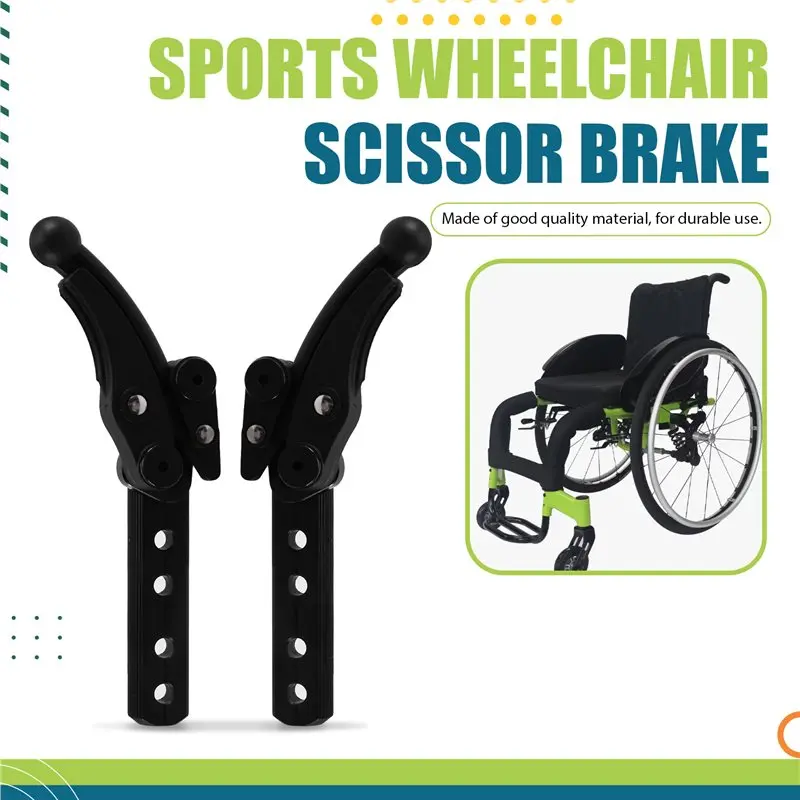 AEF2-1Pair Wheelchair Spare Parts Aluminum Alloy Wheelchair Hand Brake For Sports Manual Wheelchair view 4