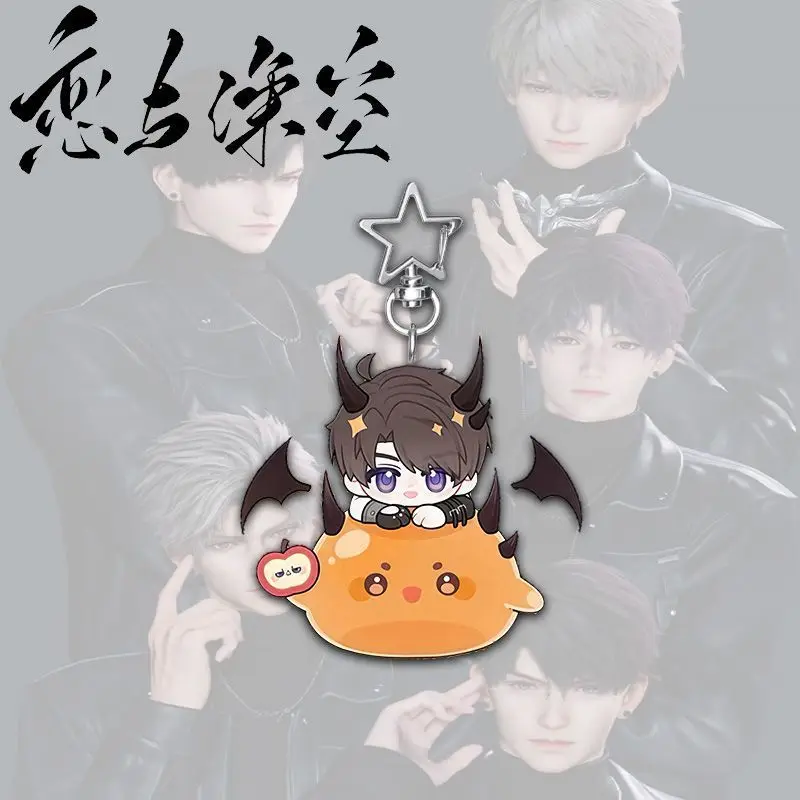 Game Love and Deepspace Bat Themed Caleb Xavier Sylus Rafayel Zayne Cute Creative Keychain Personalized Cartoon Backpack Charms