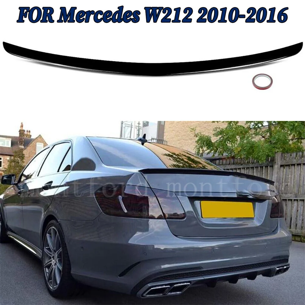Spoiler For Mercedes W212 2008-2013 High Quality Abs Plastic Car Tail Wing Decoration For Mercedes-benz Mercedes E Class W212