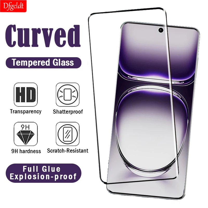 

3D Curved Screen Protector for Oppo Reno 12 11 10 9 8T 5G Full Glue Tempered Glass for Reno 3 4 5 6 Pro Plus Protective Film