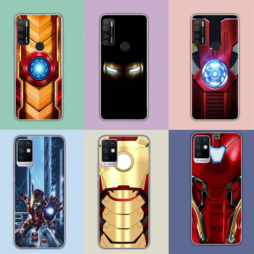 Marvel IronMan Super hero Iron Man Cover Phone for Motorola Moto G13 G14 G53 G54 G62 G72 G82 G84 E13 E20 G42 G32 G23 G22 Case