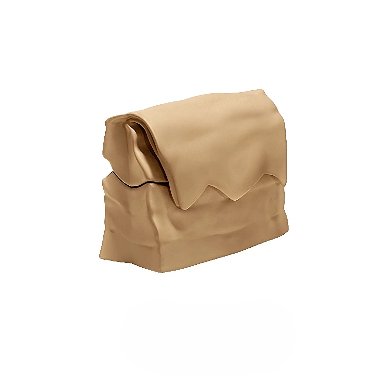 

Retro Earphone Case for Airpods Pro1/2 Custom PU Kraft Paper Bag Manual Spraying Anti Fall Hard Shell Headphone Protective Case