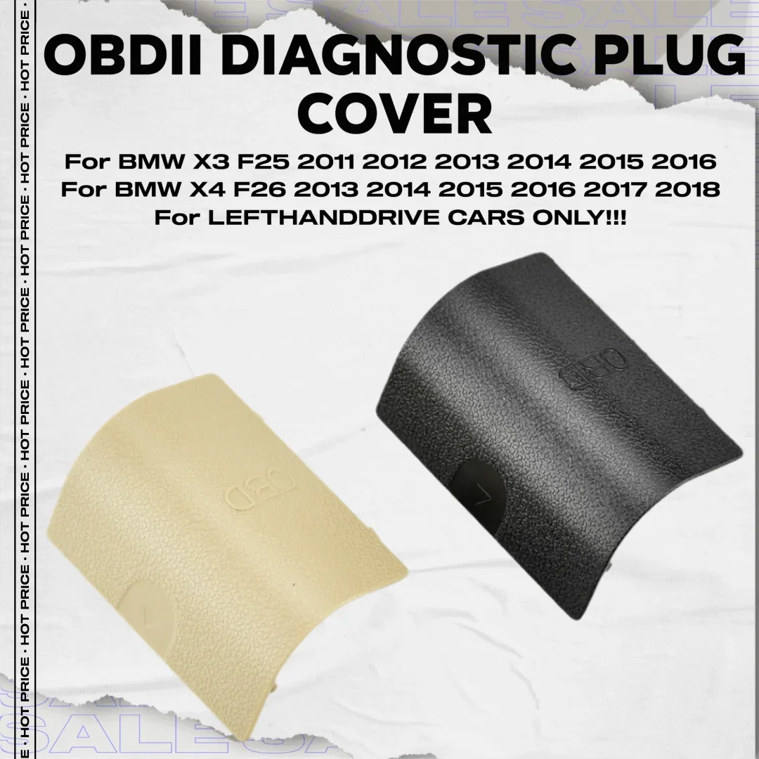 OBDII Diagnostic Plug Cover for BMW F25 X3 F26 X4 LHD 51439190686 Left Kick Panel Trim Cap