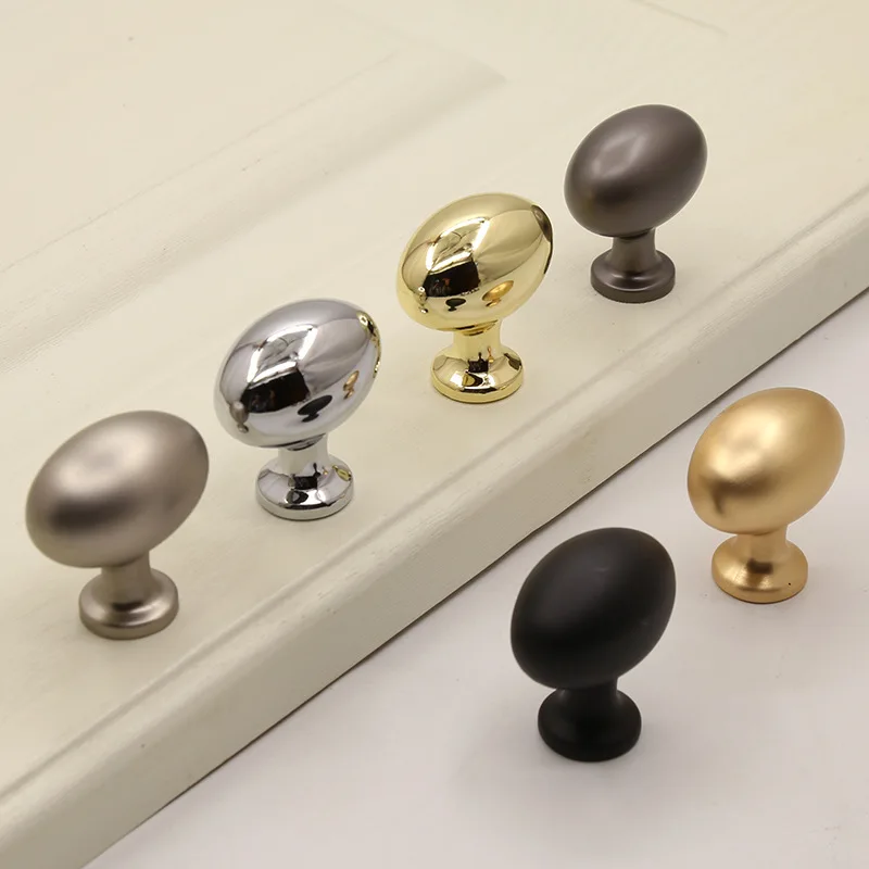 Metal Cupboard Pigeon Eggs Knobs Kitchen Door Handles Cabinet Pull Furniture Drawer Hardware Bar Wardrobe Handle